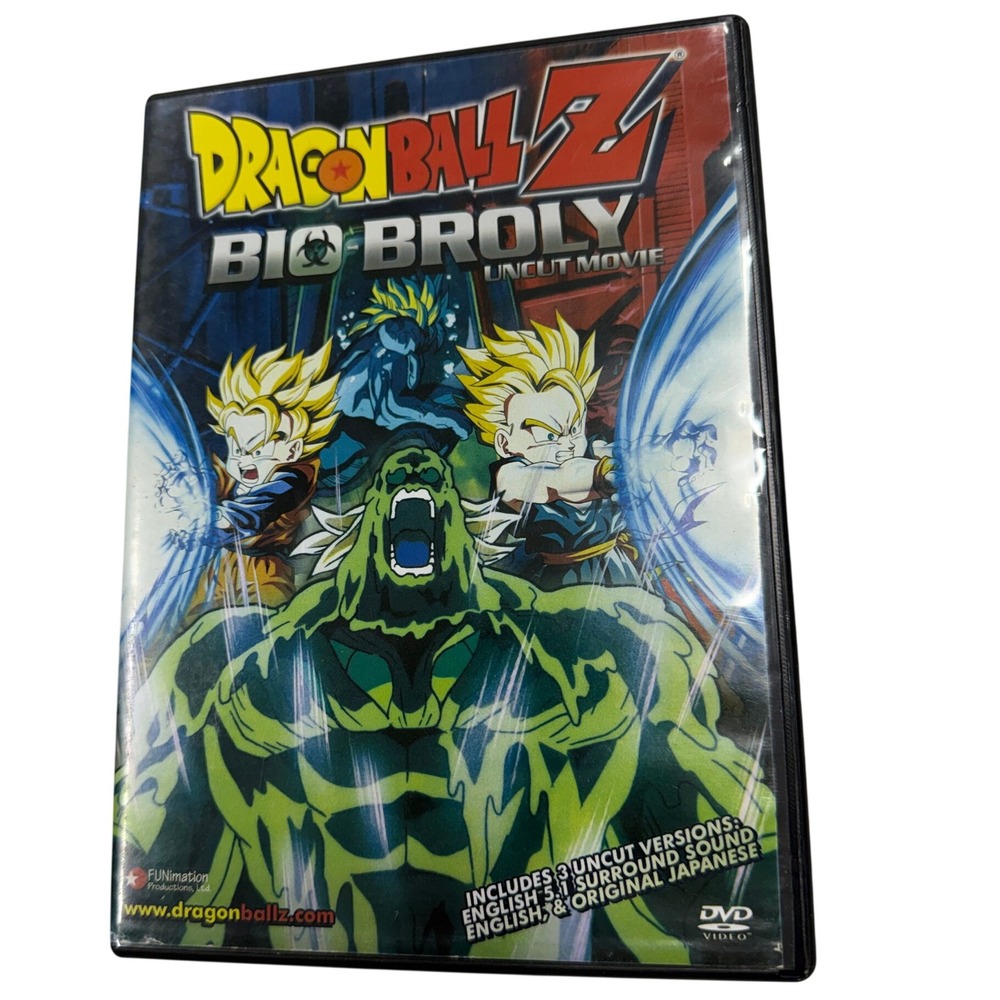 Dragon Ball Z Bio-Broly Uncut Movie DVD Funimation Anime Goten Trunks